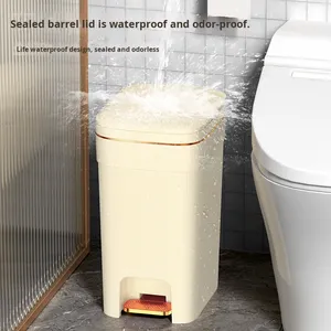 Cubo de basura de 10L-25L con tapa para almacenamiento al aire libre y cocina Uso doméstico Cubo de basura de plástico directo de fábrica - Product Image 2