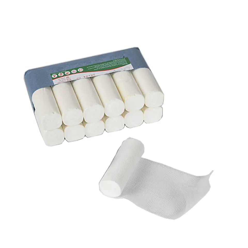 durable surgical sterilized Medical Consumables absorbent 100% Cotton gauze surgical conforming Bandage factory cheap price