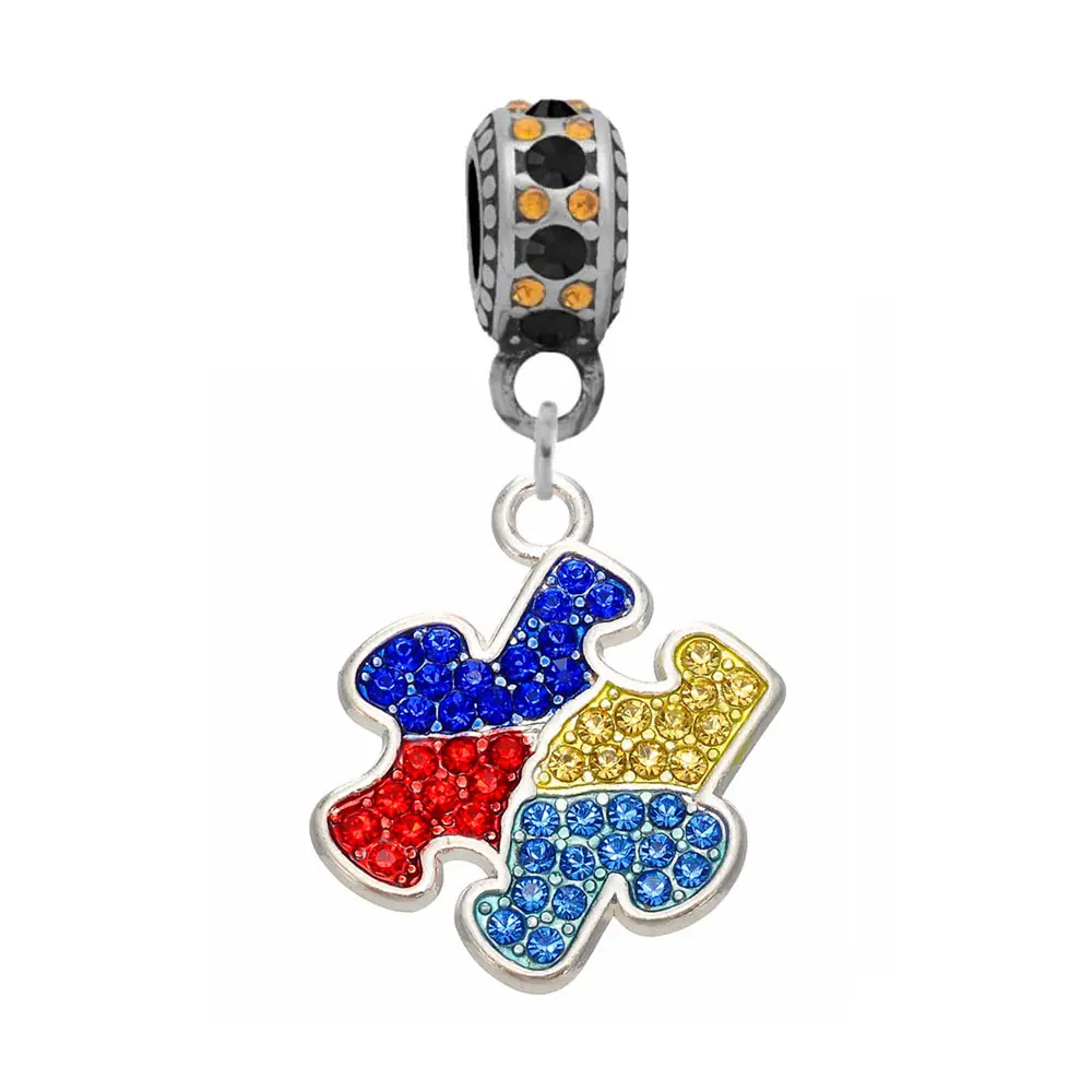 Ciondoli per gioielli serie sanitaria di forme Multiple ciondolo per autismo Puzzle a forma di nastro a forma di cuore