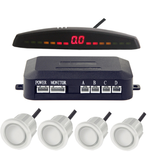 2021 Upgraded <strong>LED</strong> Colorful <strong>Display</strong> <strong>Car</strong> <strong>Reverse</strong> Backup Radar <strong>System</strong> with 4 Waterproof Black Parking <strong>Sensors</strong> Human Sound Warning - Product Image 4