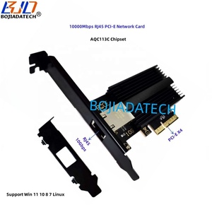 Gaming Computer 10Gbps RJ45 Port to <strong>PCI</strong>-E Server Network Cards AQC113C PCIE 4X Ethernet <strong>Lan</strong> Card 10000Mbps Support WIN 10 11 - Product Image 1