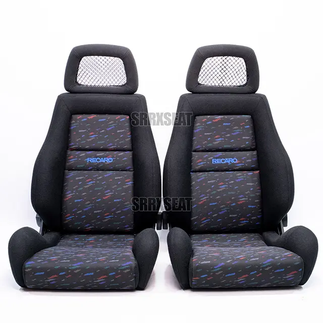 AUTHENTIQUES Sièges de voiture de course RECARO LSB CONFETTI pour un cadre domestique fabriqués à partir de tissu mousse métallique non tissé