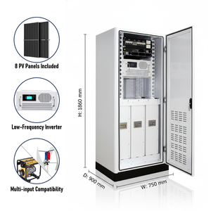 ระบบกักเก็บพลังงานสำหรับที่อยู่อาศัยแบบออฟกริด 8 กิโลวัตต์ 45 กิโลวัตต์ชั่วโมง พร้อมแบตเตอรี่ LiFePO4 ที่สามารถปรับขนาดได้ และแผงโซลาร์เซลล์ - Product Image 3