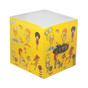 花式定制4面印刷便签自粘记事本记事本立方体 - Product Image 1