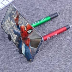 High Quality Promotional Custom <strong>Branded</strong> Bright Logo Ball Pen with Stylus Phone Holder Engraved Led Light Pen <strong>Writing</strong> in Dark - Product Image 6