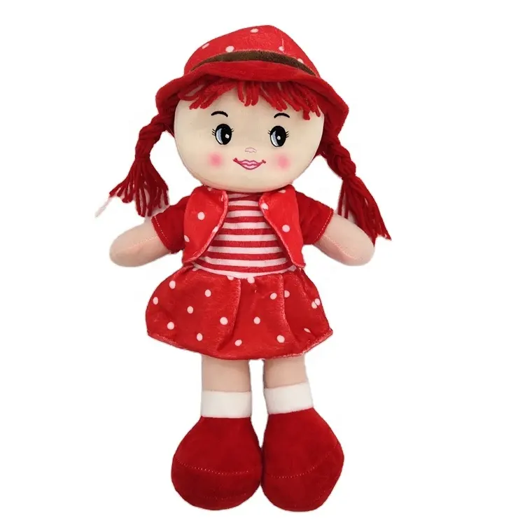 Adorabile panno personalizzato farcito bambola di pezza bambole di peluche bambole di peluche ripiene per regali di natale per bambini