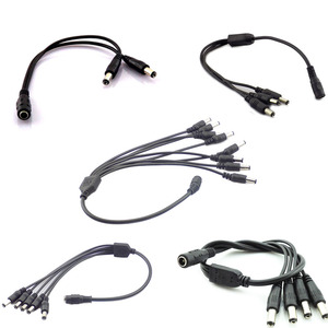 Erkek dişi konnektör kablo 12V DC 2.1x5.5mm Jack tak 1 2 3 4 5 6 8 DC konektörü Splitter yönlü güç adaptörü - Product Image 5