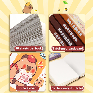 Capybara Mini Pocket A7 Notebook Bloc de notas portátil creativo para uso escolar Manual de alto valor de color - Product Image 3