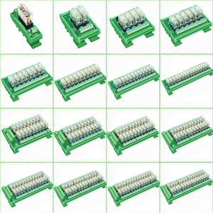 Módulo de interfaz de relé de potencia SPDT de 16 amperios con montaje en riel DIN, módulo de relé de entrada y salida de 12V 24V Original compatible
