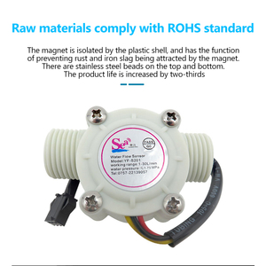 12V sensore di flusso dell'acqua interruttore per misuratore di portata della pompa contatore per effetto di controllo Arduino 1-30L/min 1/2 'sala elettronica Consumer - Product Image 2