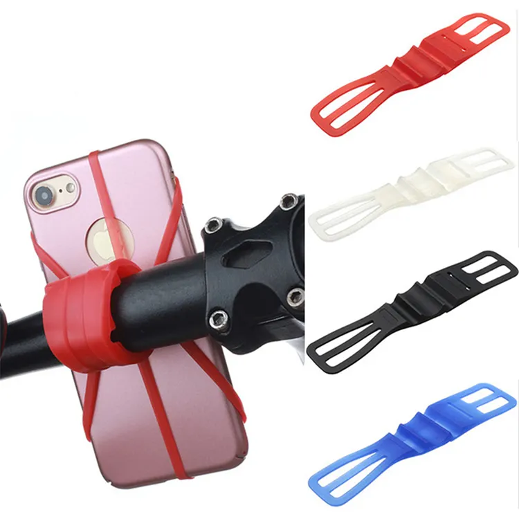bicycle handlebar silicone bicycle elastic strap for phone