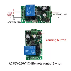 Evrensel A C kontrol sistemi 220 volt 1Ch kablosuz uzaktan kumanda açma kapama anahtarı Motor Led aydınlatma öğrenme tipi 433Mhz - Product Image 2