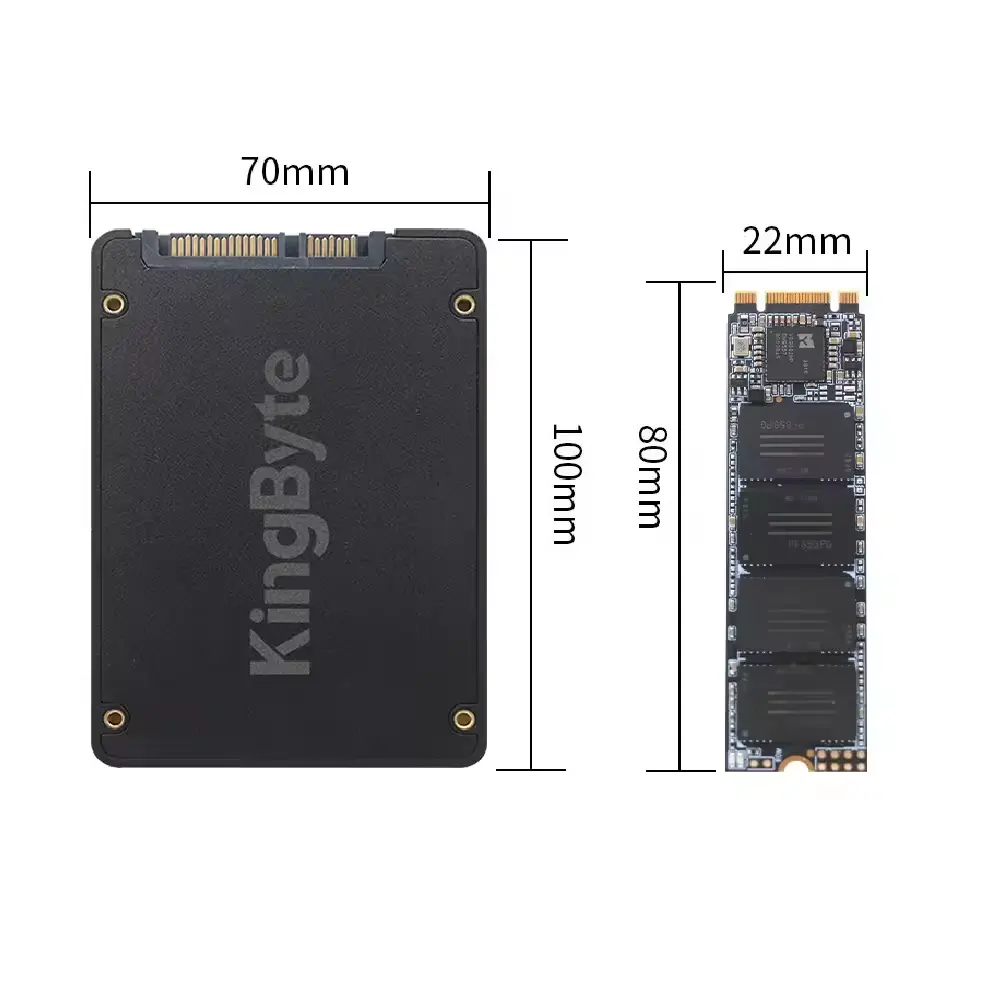 Заводская цена M2 NGFF SSD 128 ГБ 2 ТБ емкость для хранения данных 480 Мб/с скорость внутренняя металлическая оболочка 6 Гб/с Интерфейс SATA M2