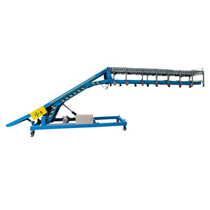 Container lade-und Entlade fördermaschine mit flexiblem Rollen förderer für die Handhabung von Kisten und Beuteln - Product Image 3