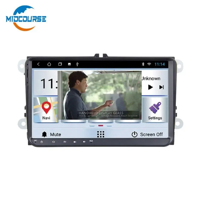 METADE do CURSO Fábrica 9 "2din Android 8.1 Car DVD Player GPS Navigator para VW Volkswagen Touareg 2004-2011 T5 Multivan 2004-2009