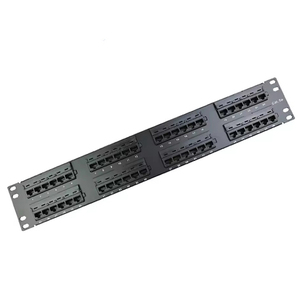 可拆卸48端口5类配线架utp类5e非屏蔽rj45克朗配线架 - Product Image 1