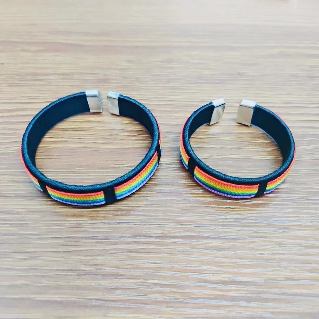 6 color Arco Iris pulsera trompeta