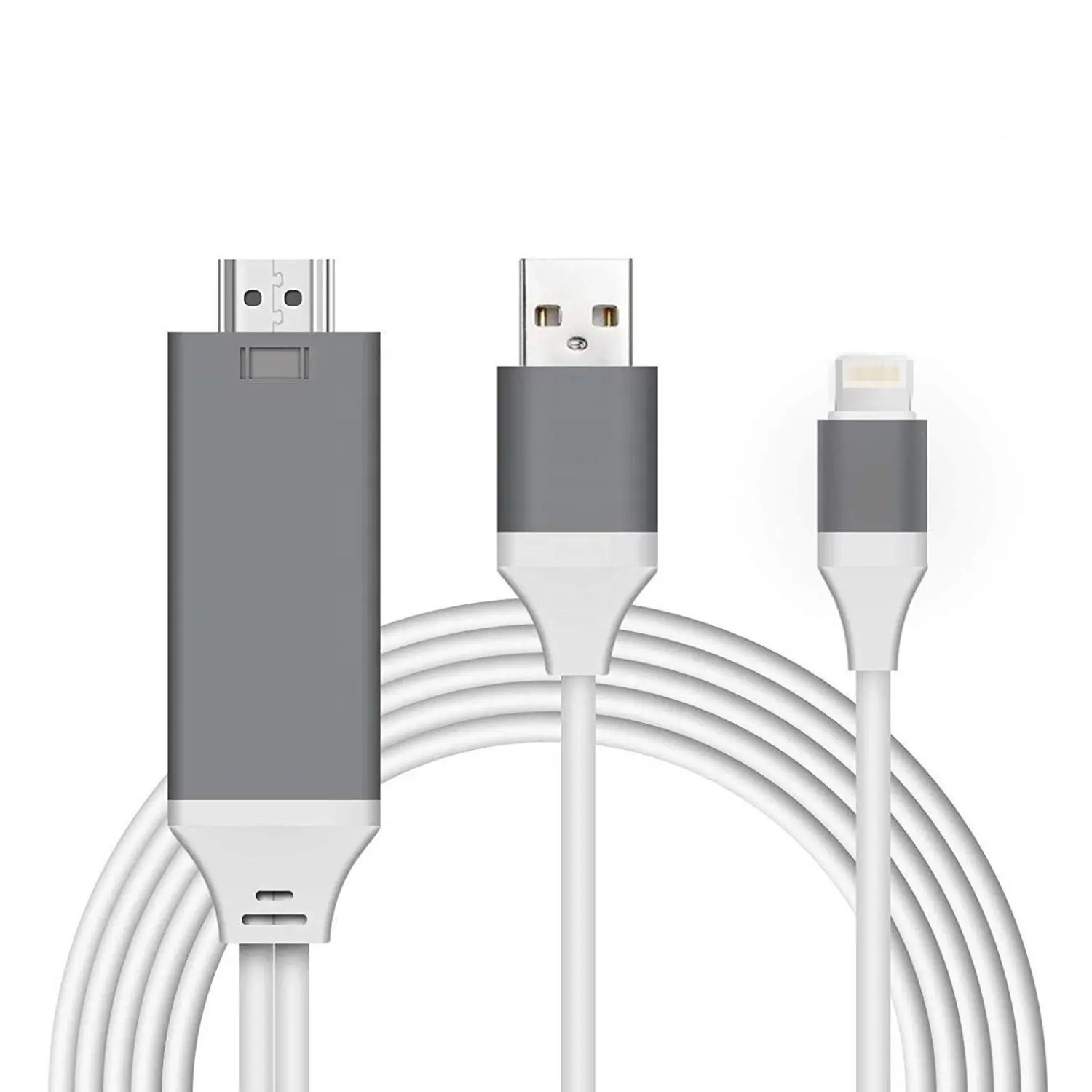 Cabo adaptador 8 pinos de luz para vídeo digital av hdmi, para iphone ipad ipod hdtv monitor e mais