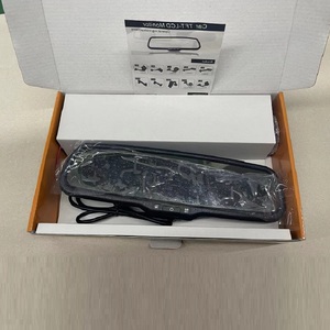 Espelho retrovisor inteligente universal, espelho com suporte de 4.3 polegadas, entrada 2av para carro