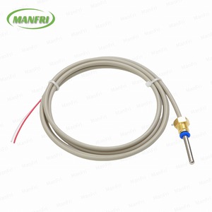 Threaded Type High <strong>Temperature</strong> Resistance <strong>Temperature</strong> <strong>Sensors</strong> Probe PT100 RTD with 1m 3m 5m Silicone Cable - Product Image 2