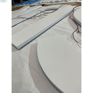 Hochwertige polierte Edelstahl Letter Board Zeichen Business Barber Lounge Hintergrund beleuchtung Beschilderung für Firmenwagen Elegante Farbe - Product Image 6