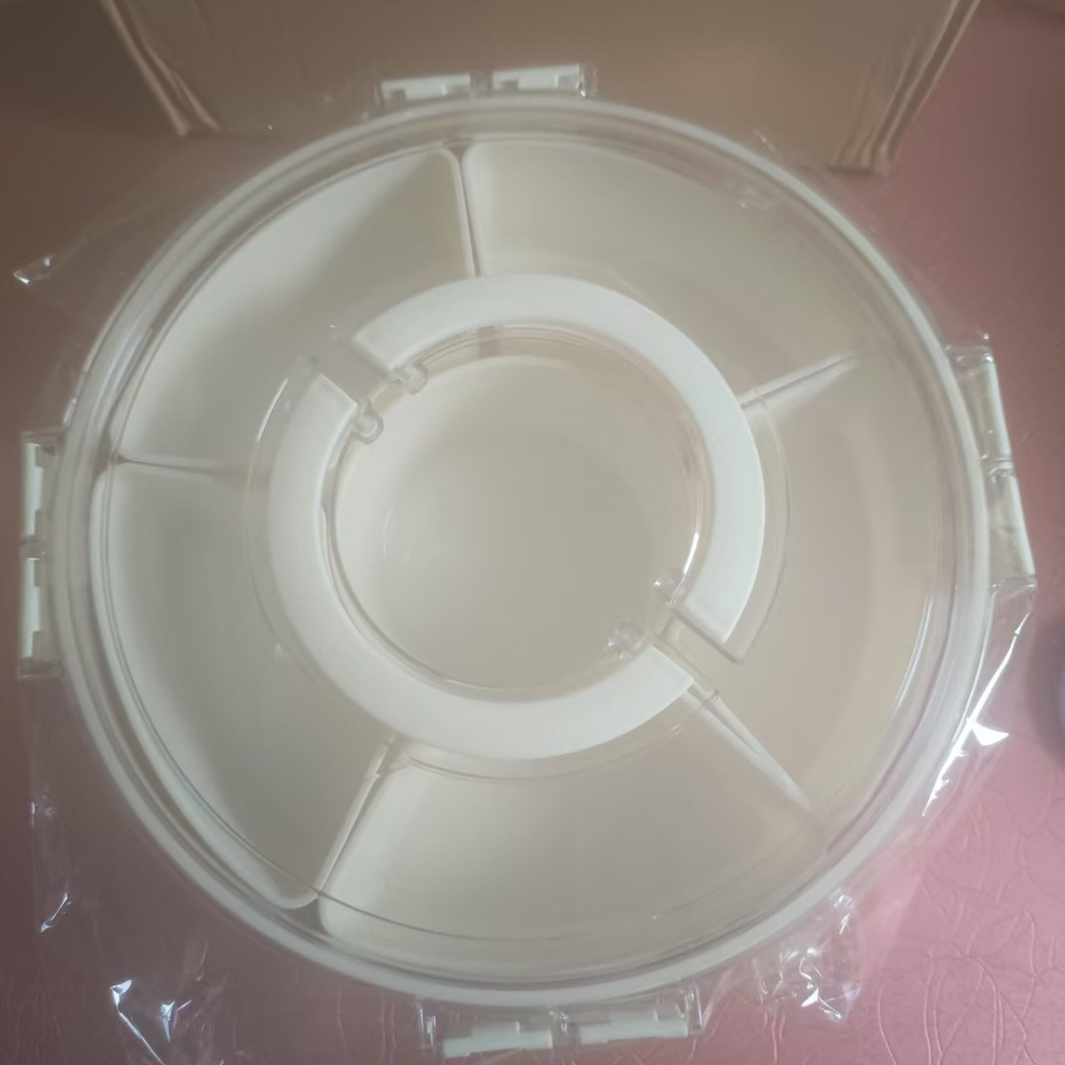 6-compartment rotating storage box (boxed)
