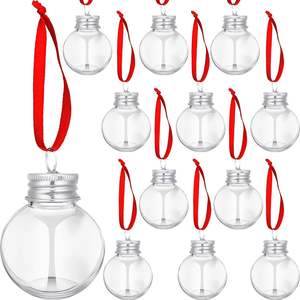 Portable <strong>Unique</strong> Shaped Pet Plastic Flat Round <strong>Juice</strong> Drinking Spherical Bottle Christmas Bottle - Product Image 2