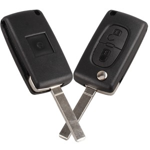 Citroen C2 C3 CE0536 Peugeot Flip anahtar için uzaktan kumandalı anahtar Fob kabuk 2 düğme araba anahtarı değiştirme - Product Image 1
