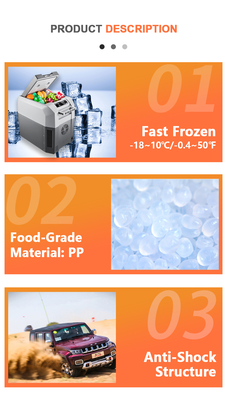 Factory Price High Quality Environment Protection Material 12v 24v Portable Mini Car Fridge Cooler Box