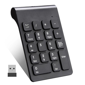 Teclado numérico inalámbrico, teclado Digital de 18 teclas para contador de cuentas, portátil, tabletas de tamaño pequeño de 2,4 GHz