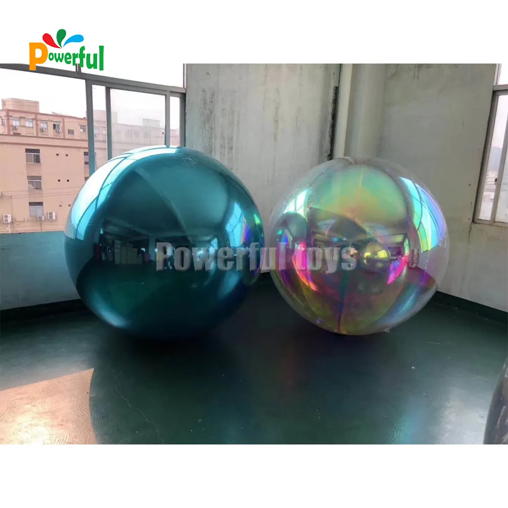 giant inflatable chrome spheres mirror ball balls for ceiling hanging christmas ball decorations