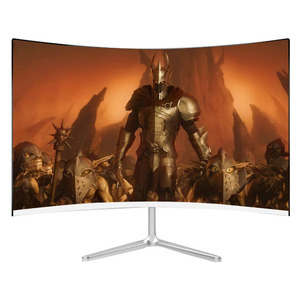 Monitor de ordenador LED con pantalla curva de 1920x1080P de 24 pulgadas sin marco, pantalla LED para juegos de 23,8 y 24 pulgadas con altavoz VGA HDMIed - Product Image 1