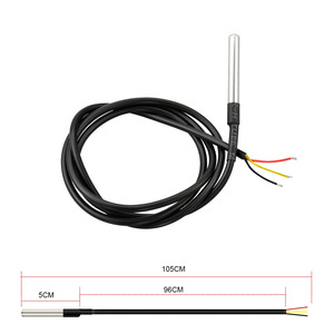 Keyestudio 18B20 Sensor de temperatura a prueba de agua con resistencia de 4,7 K (3PCS) para Arduino Compatible