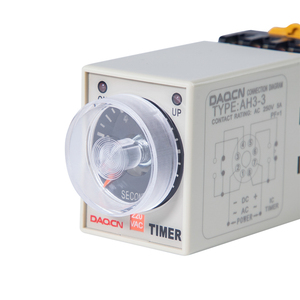 รีเลย์เวลาอิเล็กทรอนิกส์แบบ8pin AC 220V AH3-3ขนาดเล็กมีตัวจับเวลาแบบตัวตั้งเวลาล่าช้า - Product Image 2