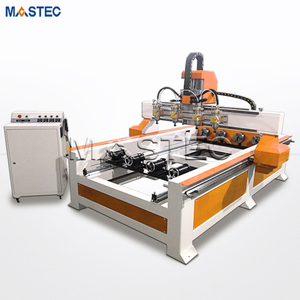 Máquina de grabado enrutador cnc 3d de 4 ejes con 4 cabezales y mesa extraíble - Product Image 2