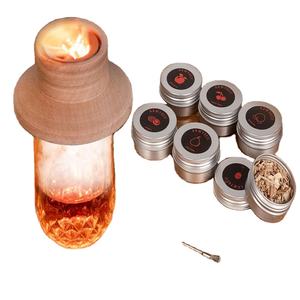 Kit asap koktail Premium dengan 6 Chip rasa kayu merokok-sempurna untuk pecinta antik, wiski, dan Bourbon - Product Image 1