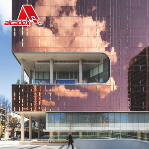 Rivestimento in PVDF Design della facciata dell'edificio esterno pannello in ACM spazzolato foglio di rivestimento in alluminio prezzo pannello sandwich in poliuretano - Product Image 5