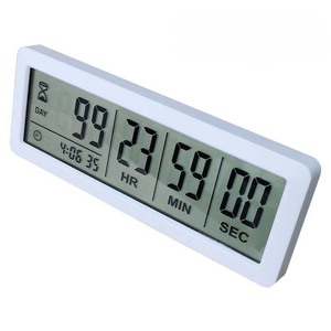 J & R Timer conto alla rovescia da tavolo Display giorno ora minuto secondo 999 giorni Timer orologio con magnete - Product Image 2