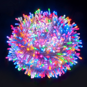 Cadena de luces <span class=keywords><strong>LED</strong></span> intermitentes de colores pequeños para exteriores, impermeable, cielo, estrellas y árbol, atmósfera, luces colgantes, luces decorativas de estrellas - Product Image 6