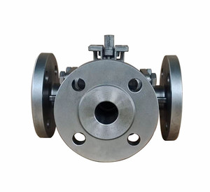 304 / 316L Smooth Rod Stainless Steel High Platform Three-<strong>way</strong> Ball Valve <strong>square</strong> Three-<strong>way</strong> Flange Ball Valve - Product Image 1