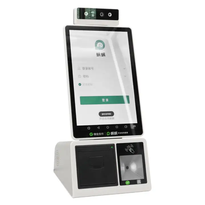 Máquina de pago automática para restaurantes, quiosco de escritorio con certificado CE de 10,1 pulgadas, todo en uno, con auto pedido táctil, oferta