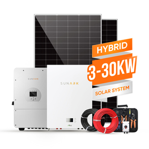 SunArk混合太阳能系统5Kw 10Kw 20Kw 30Kw 50Kw 100Kw完整光伏家用离网太阳能电池板电源系统套件 - Product Image 1