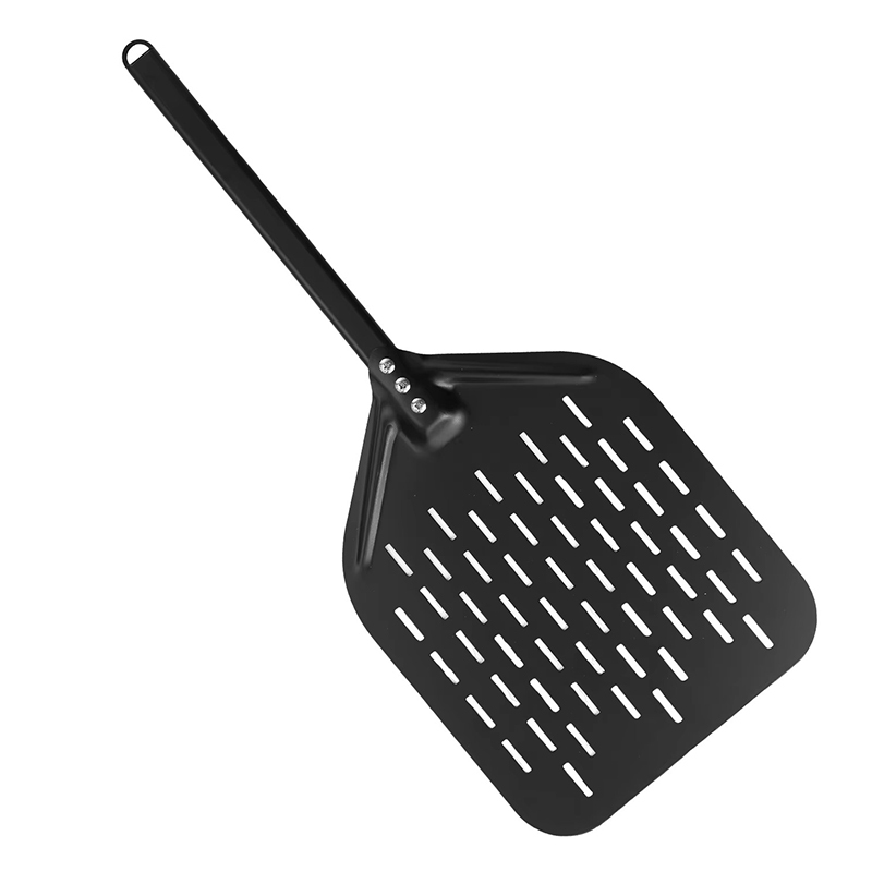 Black 12inch square pizza peel + 40cm Aluminum alloy handle