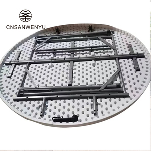 Bán buôn 1.2m Vòng HDPE gấp bảng tiệc ngoài trời đồ nội thất khách sạn xách tay nhựa đám cưới bên bàn ăn - Product Image 5