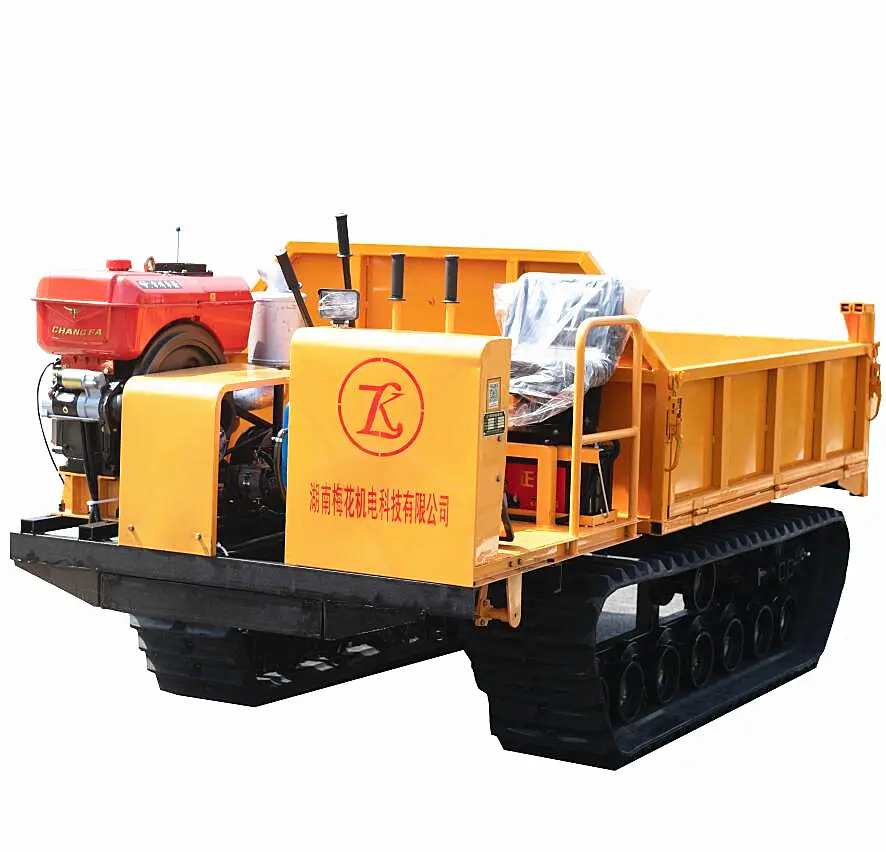 3Ton passeio em rastreador mini dumper pequeno caminhão rastreador despejo