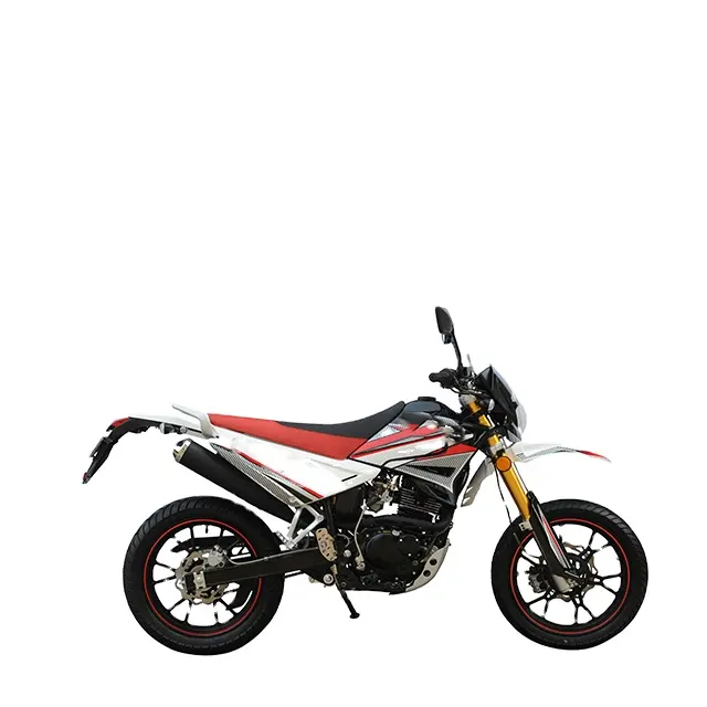 Yeni tasarım Off-road Motocross 250cc kir bisiklet çift disk frenler benzin yarış Motocross offroad bisikleti