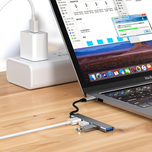 อะแดปเตอร์ <span class=keywords><strong>USB</strong></span> C HUB 3.0 Type C 4 Port,ตัวแปลงมัลติอะแดปเตอร์ OTG <span class=keywords><strong>USB</strong></span> สำหรับ Macbook Pro 13 Air Mi Pro HUAWEI PC อุปกรณ์เสริมตัวแปลงโทรศัพท์ - Product Image 3