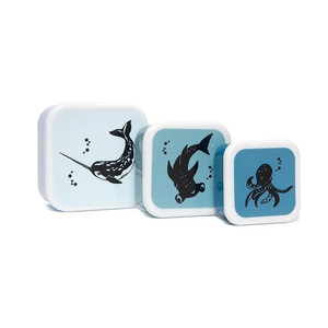Çocuklar 3 adet öğle yemeği kutuları aperatif depolama S/M/L, çok bölmeli küçük gıda kapları ile 3 kutu Set - Product Image 1