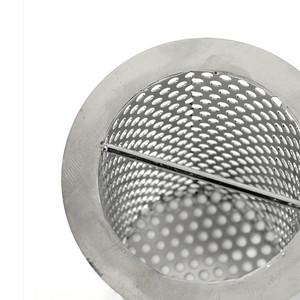 Boden ablaufs ieb Perforiertes Filter rohr Edelstahl 2''x 4 ''Küche Polierte Wasserpumpe <span class=keywords><strong>T</strong></span> Sieb 6"