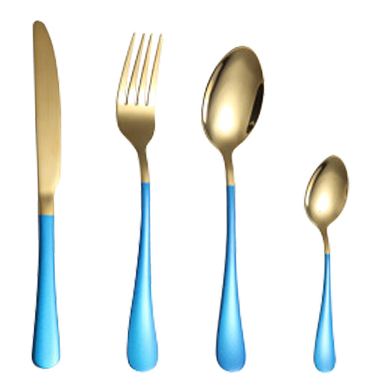 Four-piece gold blue